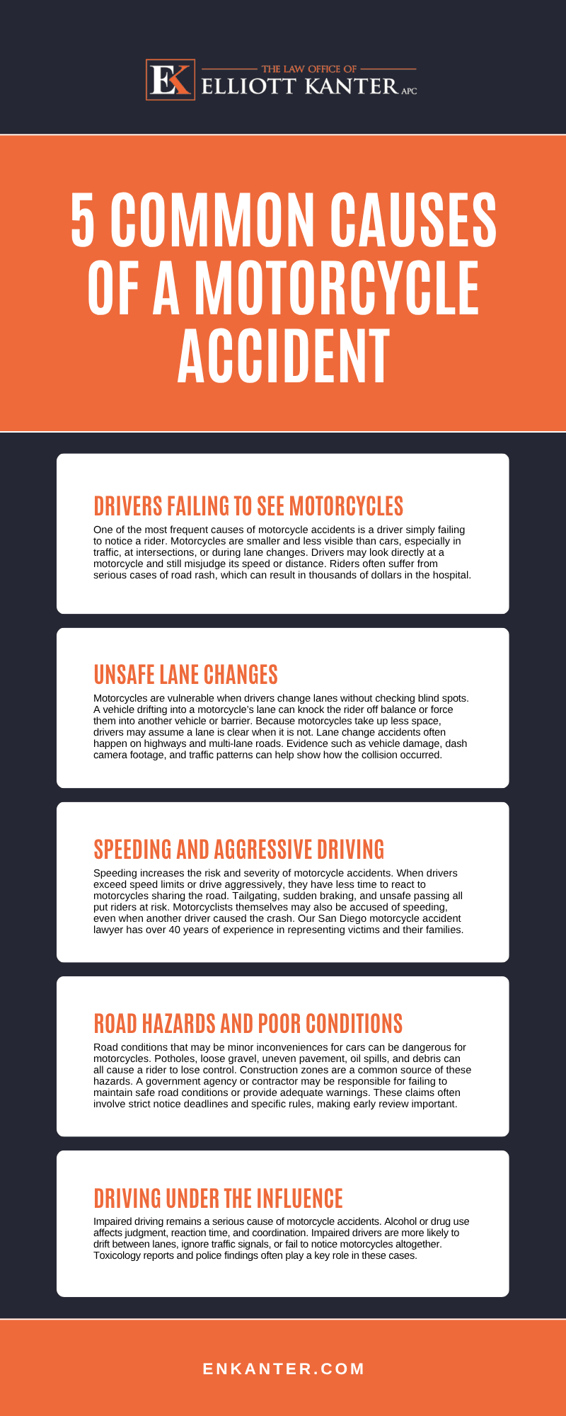 motorcycle accident lawyer San Diego, CA Infographic